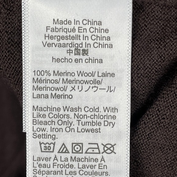 J Crew Halle Sweater Womens XL Brown Merino Wool Long Sleeve Pullover Old Money - Picture 4 of 8